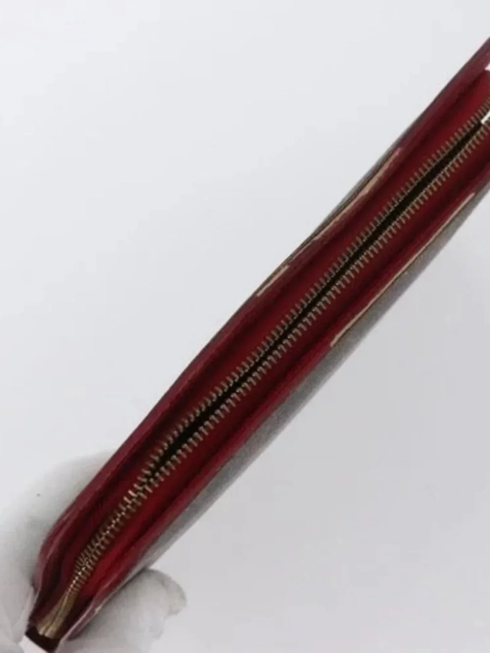 LOUIS VUITTON Monogram Cherry Porte Monnaie Zip Long Wallet M95006 Auth LNZ473